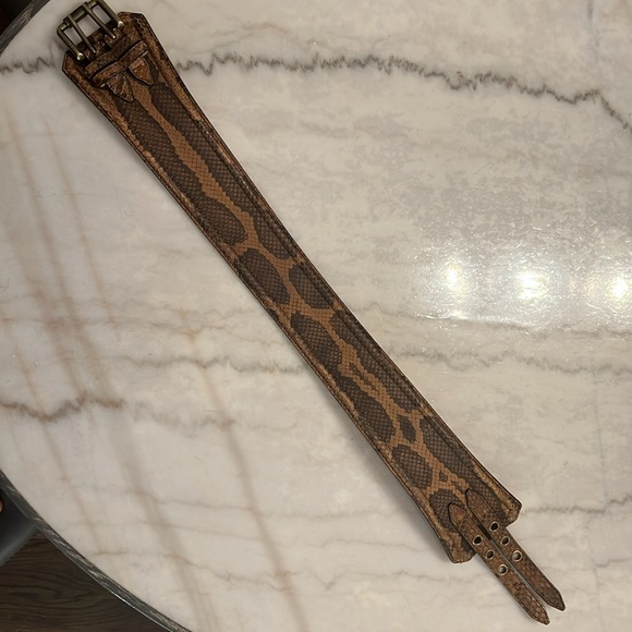 Burberry Prorsum Runway Python Snakeskin Waist Belt - Size 26/65 - Picture 4 of 7